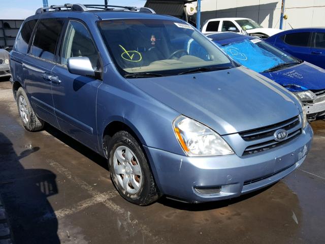 KNDMB133476124738 - 2007 KIA SEDONA EX BLUE photo 1