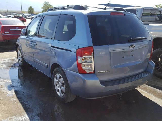 KNDMB133476124738 - 2007 KIA SEDONA EX BLUE photo 3