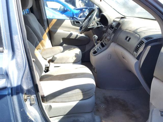 KNDMB133476124738 - 2007 KIA SEDONA EX BLUE photo 5