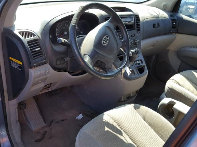 KNDMB133476124738 - 2007 KIA SEDONA EX BLUE photo 9