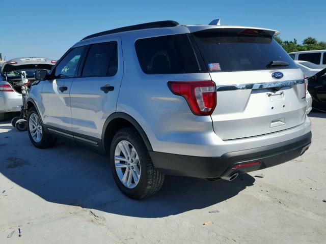 1FM5K7B81GGD17598 - 2016 FORD EXPLORER SILVER photo 3