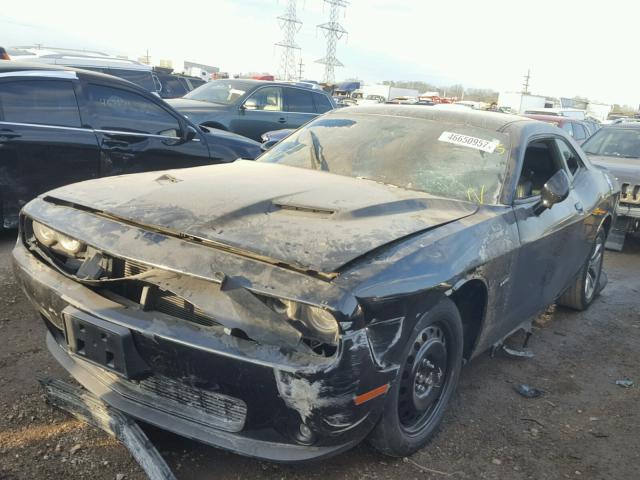 2C3CDZBTXFH761592 - 2015 DODGE CHALLENGER BLACK photo 2