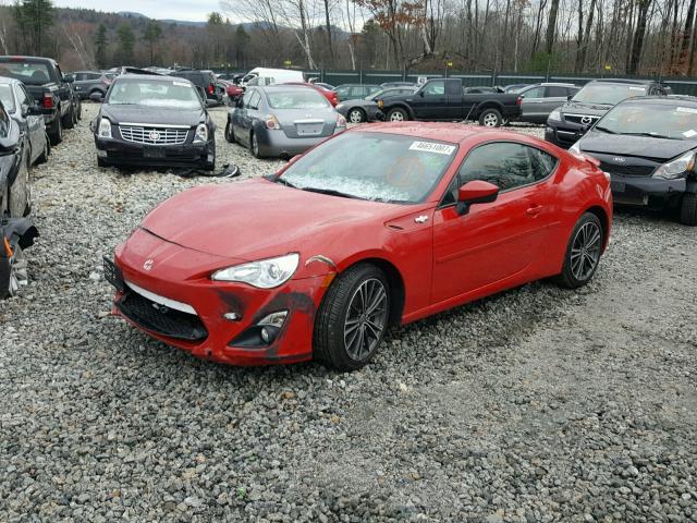 JF1ZNAA1XE9704026 - 2014 TOYOTA SCION FR-S RED photo 2