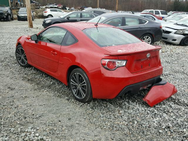 JF1ZNAA1XE9704026 - 2014 TOYOTA SCION FR-S RED photo 3