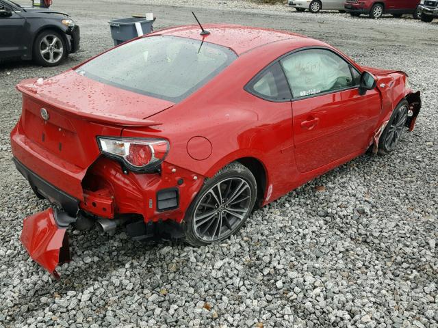 JF1ZNAA1XE9704026 - 2014 TOYOTA SCION FR-S წითელი ფოტო 4