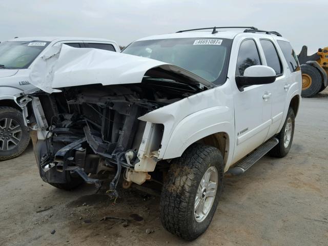 1GNFK23079R149114 - 2009 CHEVROLET TAHOE K150 WHITE photo 2