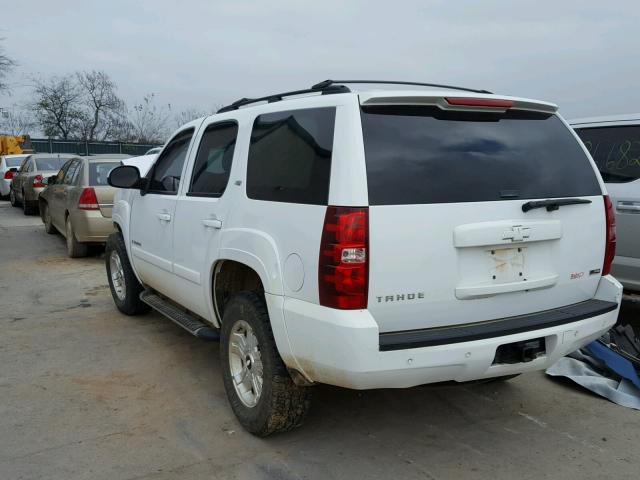 1GNFK23079R149114 - 2009 CHEVROLET TAHOE K150 WHITE photo 3