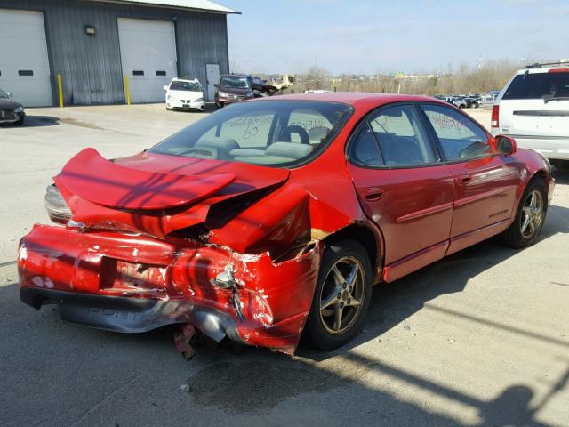 1G2WP52K2YF276050 - 2000 PONTIAC GRAND PRIX RED photo 4