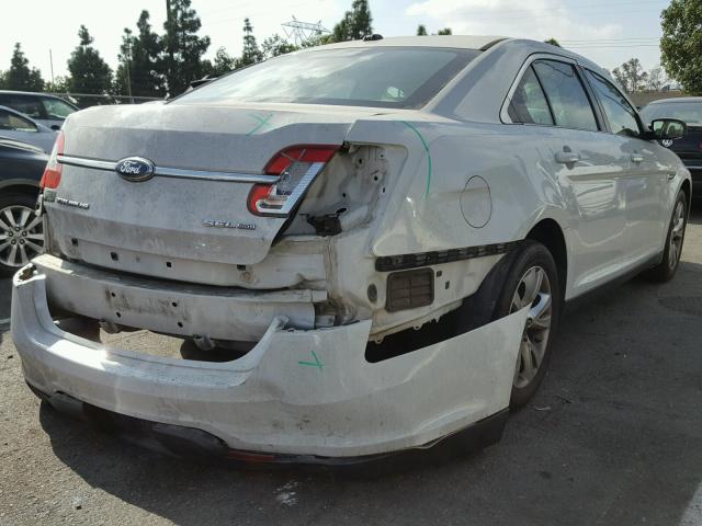 1FAHP2HW3BG185602 - 2011 FORD TAURUS SEL WHITE photo 4