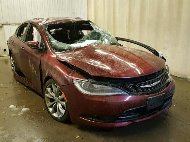 1C3CCCDG7FN678600 - 2015 CHRYSLER 200 S MAROON photo 1