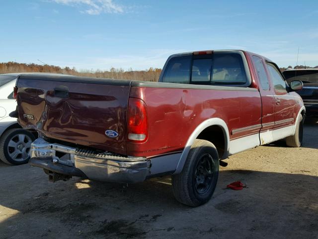 1FTEX17L9VNB80256 - 1997 FORD F150 MAROON photo 4