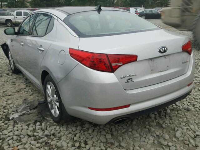 5XXGN4A74DG165198 - 2013 KIA OPTIMA EX SILVER photo 3