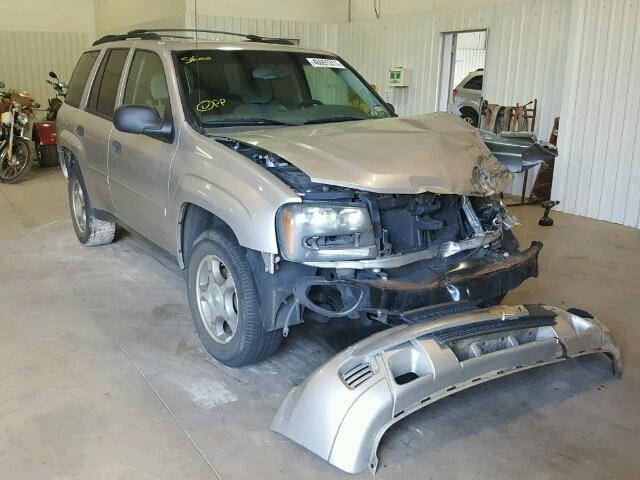 1GNDS13S282126320 - 2008 CHEVROLET TRAILBLAZE SILVER photo 1