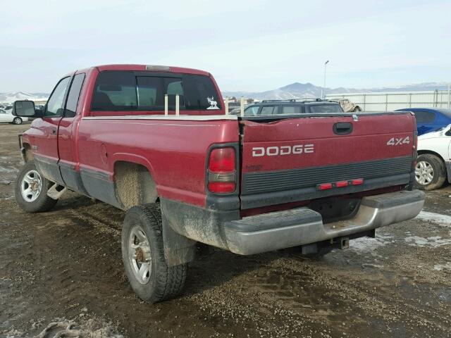 3B7KF2361XG174118 - 1999 DODGE RAM 2500 RED photo 3