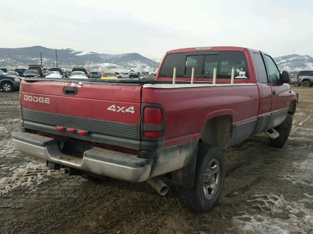 3B7KF2361XG174118 - 1999 DODGE RAM 2500 RED photo 4