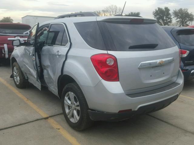 2GNALCEK1F6343768 - 2015 CHEVROLET EQUINOX LT SILVER photo 3