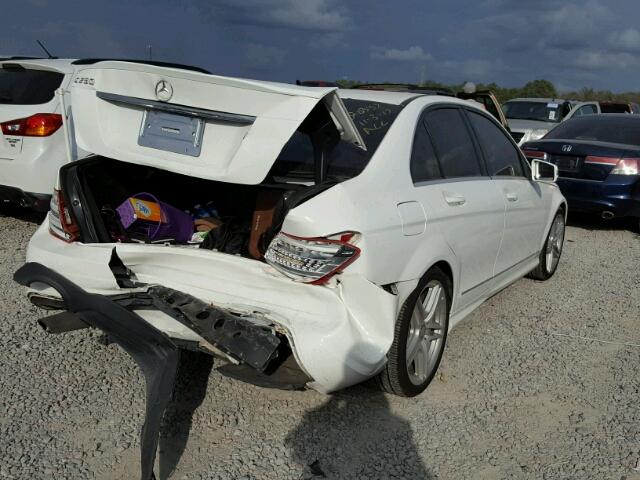 WDDGF4HB8DR296595 - 2013 MERCEDES-BENZ C 250 WHITE photo 4