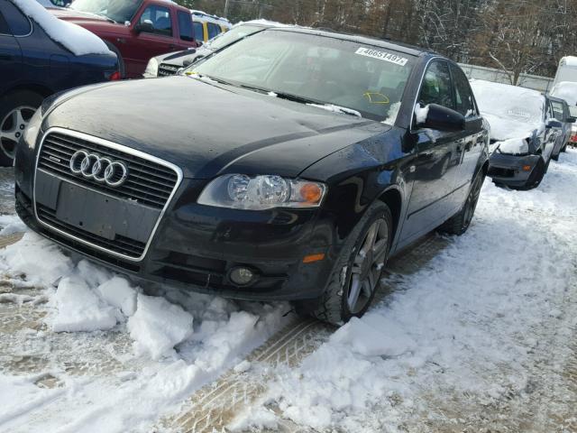 WAUDF78E37A135886 - 2007 AUDI A4 2.0T QU BLACK photo 2