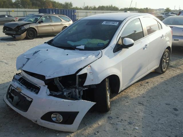 1G1JC5SH4F4206573 - 2015 CHEVROLET SONIC LT WHITE photo 2