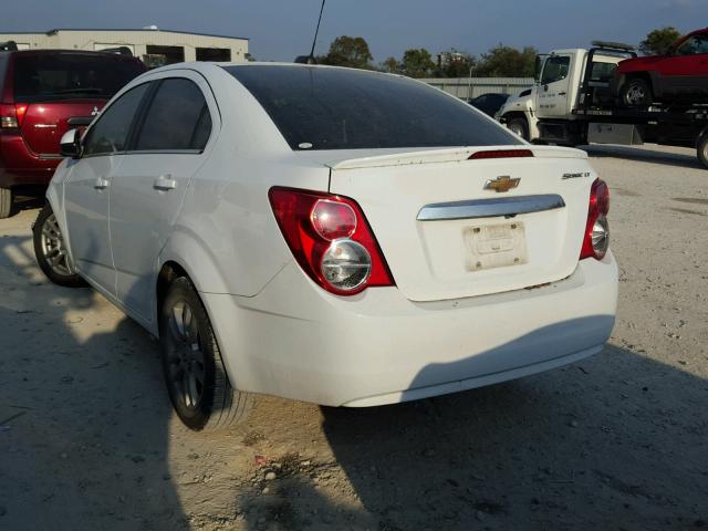 1G1JC5SH4F4206573 - 2015 CHEVROLET SONIC LT WHITE photo 3