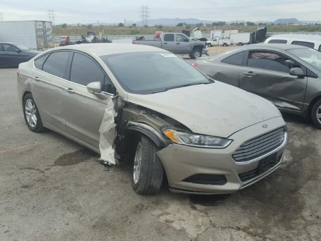 3FA6P0H77GR151005 - 2016 FORD FUSION SE GOLD photo 1