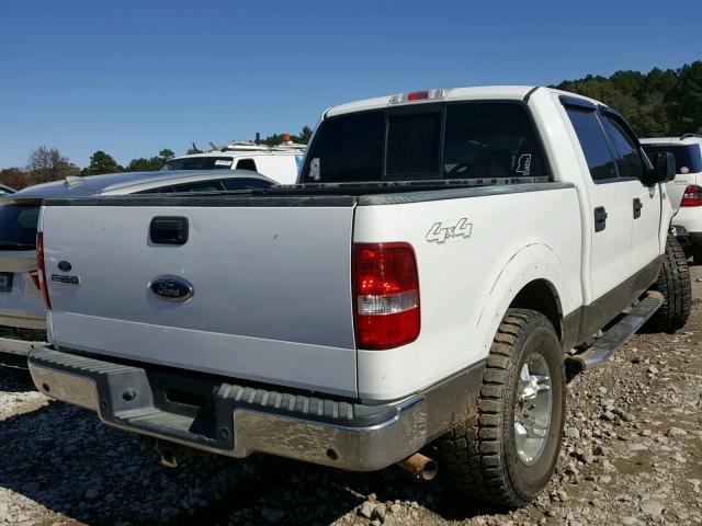 1FTPW14554KB94933 - 2004 FORD F150 SUPER WHITE photo 4