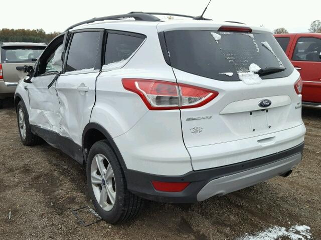 1FMCU0GX5EUA43894 - 2014 FORD ESCAPE SE WHITE photo 3