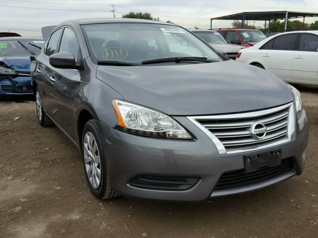 3N1AB7AP4FL646062 - 2015 NISSAN SENTRA S GRAY photo 1