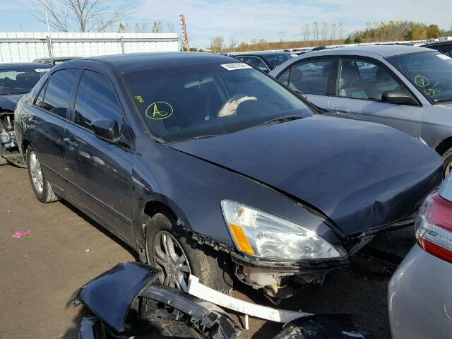 1HGCM561X7A814497 - 2007 HONDA ACCORD VAL GRAY photo 1