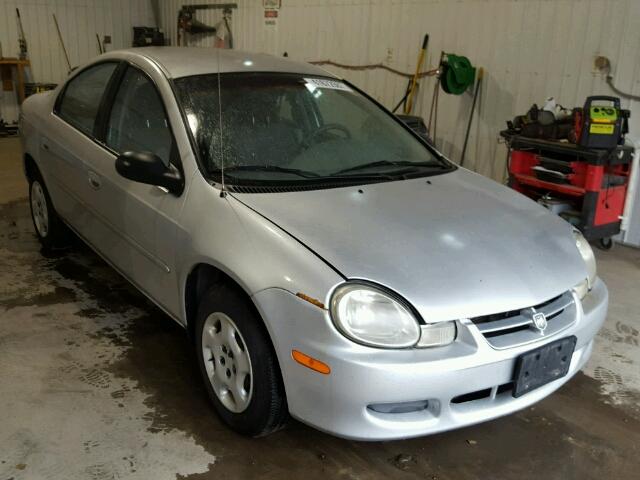 1B3ES26C72D527544 - 2002 DODGE NEON SILVER photo 1