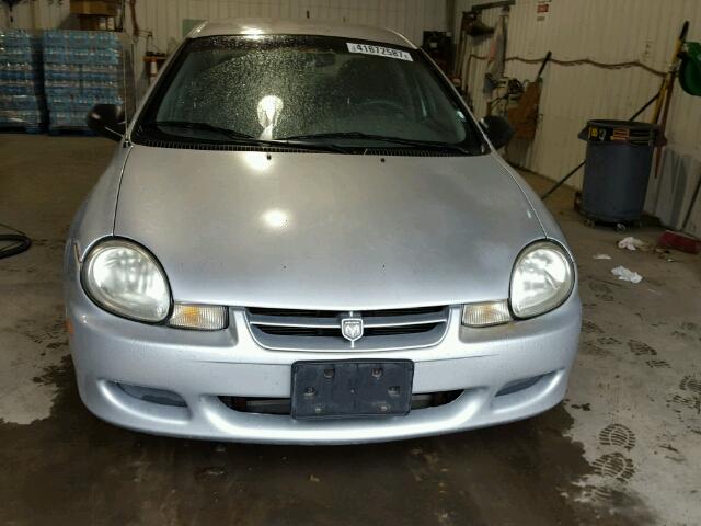 1B3ES26C72D527544 - 2002 DODGE NEON SILVER photo 9