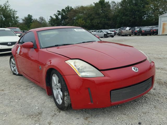 JN1AZ34D44T165632 - 2004 NISSAN 350Z COUPE RED photo 1