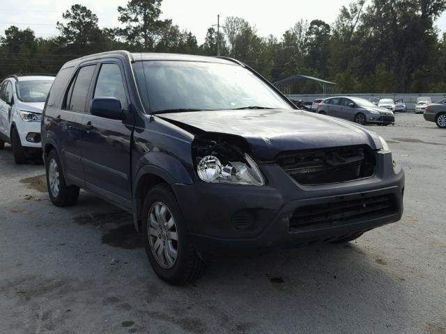 SHSRD78856U428521 - 2006 HONDA CR-V BLUE photo 1