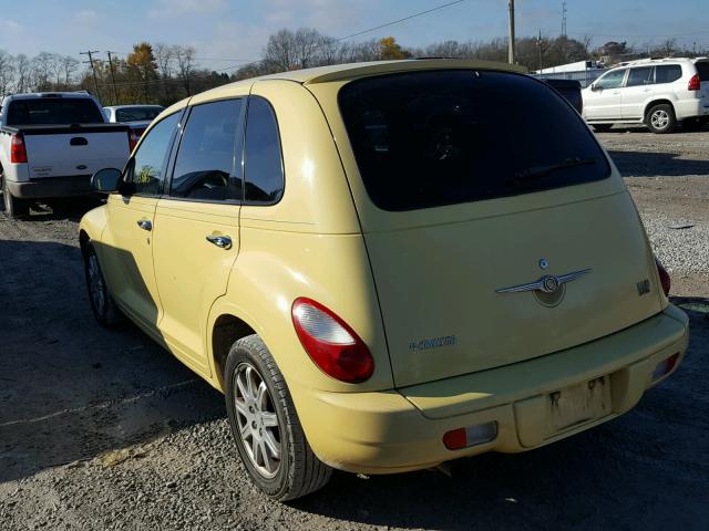 3A4FY58B47T603496 - 2007 CHRYSLER PT CRUISER YELLOW photo 3