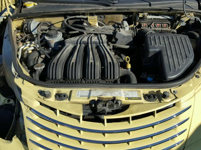 3A4FY58B47T603496 - 2007 CHRYSLER PT CRUISER YELLOW photo 7