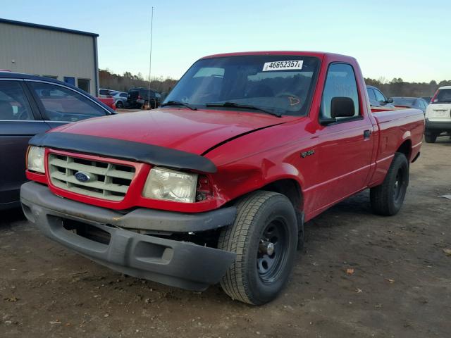 1FTYR10D62TA03178 - 2002 FORD RANGER RED photo 2