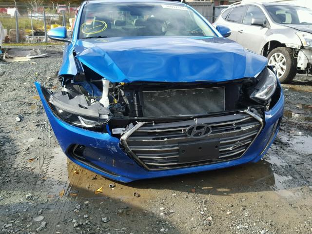 5NPD84LF7HH014333 - 2017 HYUNDAI ELANTRA SE BLUE photo 9