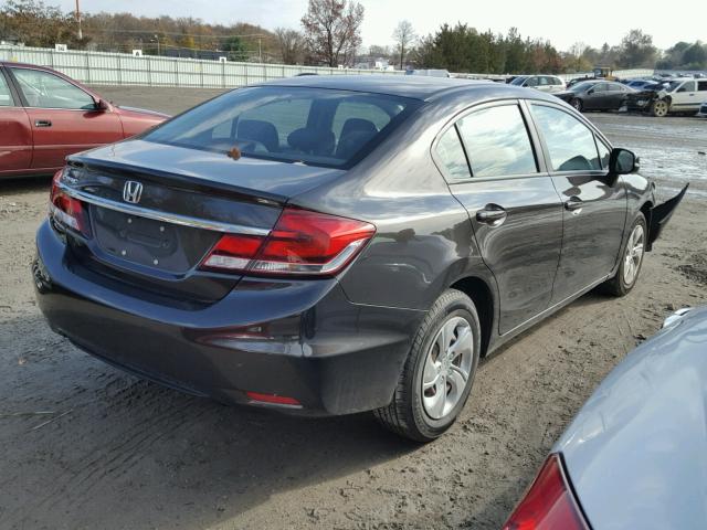 19XFB2F57DE217576 - 2013 HONDA CIVIC LX BROWN photo 4