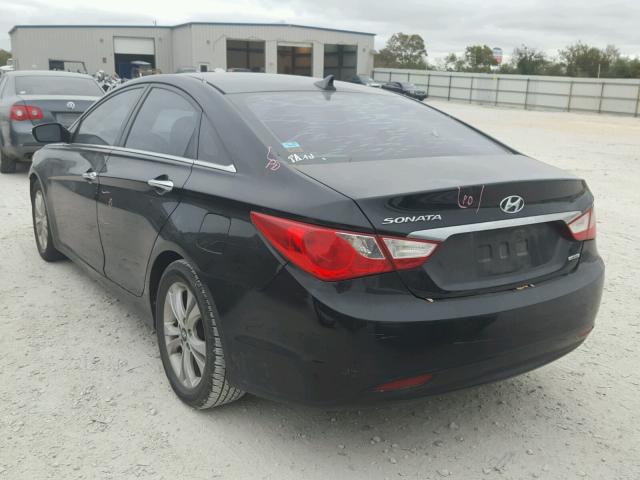 5NPEC4AC2BH031267 - 2011 HYUNDAI SONATA SE BLACK photo 3