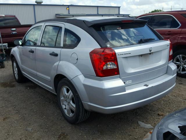 1B3HB48B67D163024 - 2007 DODGE CALIBER SX SILVER photo 3