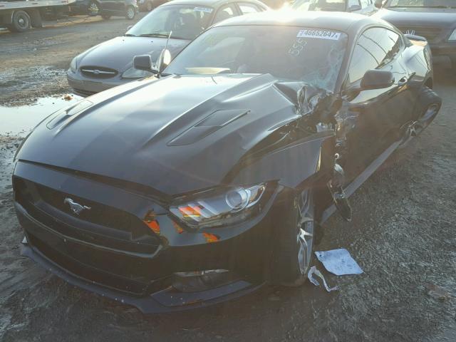 1FA6P8CF1F5424454 - 2015 FORD MUSTANG GT BLACK photo 2