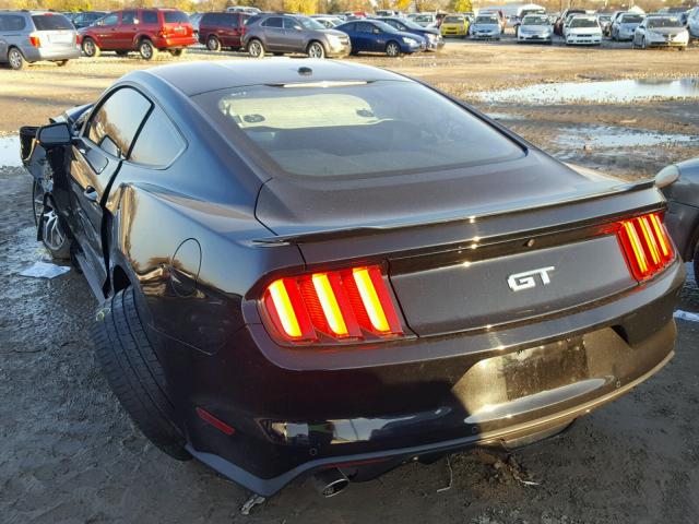 1FA6P8CF1F5424454 - 2015 FORD MUSTANG GT BLACK photo 3