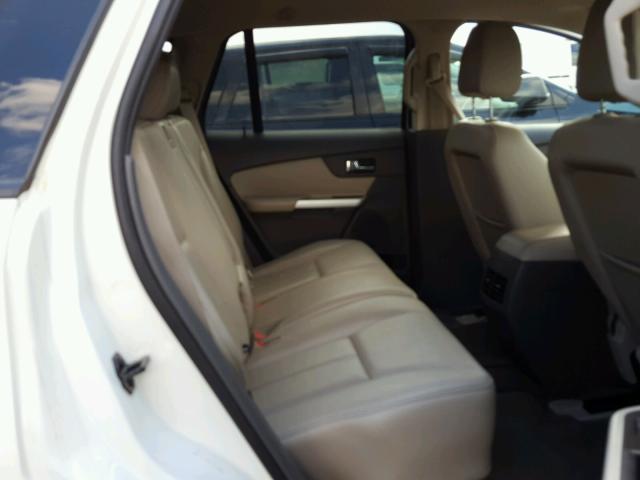 2FMDK3JC4CBA87390 - 2012 FORD EDGE SEL WHITE photo 6