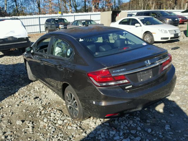 2HGFB2F99DH524613 - 2013 HONDA CIVIC EXL BROWN photo 3