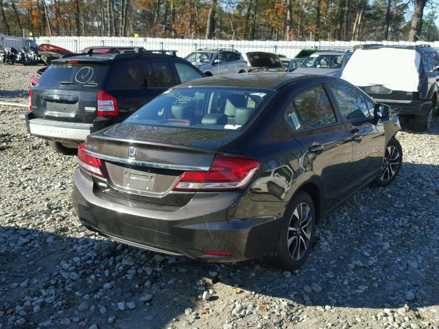 2HGFB2F99DH524613 - 2013 HONDA CIVIC EXL Қоңыр фото 4