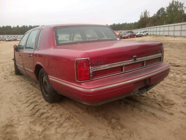 1LNLM82W6SY606288 - 1995 LINCOLN TOWN CAR S BURGUNDY photo 3