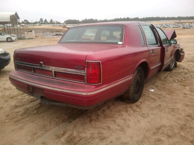 1LNLM82W6SY606288 - 1995 LINCOLN TOWN CAR S BURGUNDY photo 4