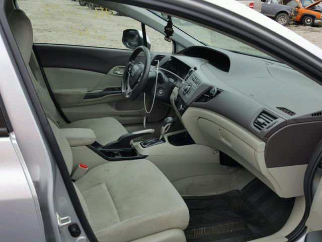 2HGFB2F51CH583487 - 2012 HONDA CIVIC LX SILVER photo 5