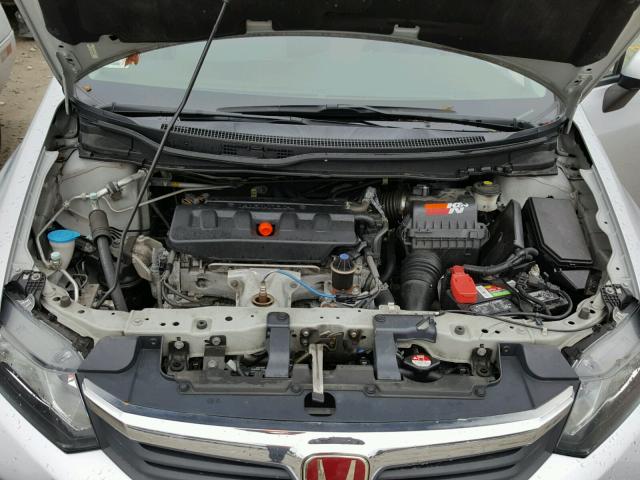 2HGFB2F51CH583487 - 2012 HONDA CIVIC LX SILVER photo 7