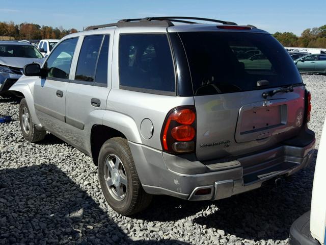 1GNDT13S252109400 - 2005 CHEVROLET TRAILBLAZE SILVER photo 3